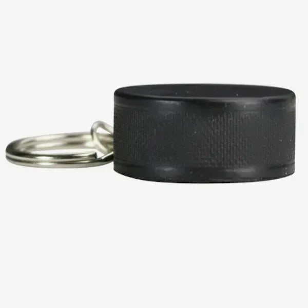 Hockey Puck Stress Reliever Keychain