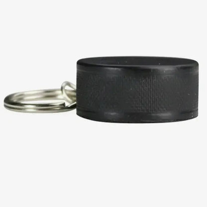Hockey Puck Stress Reliever Keychain