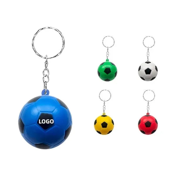 Soccer Ball Stress Reliever Keychain