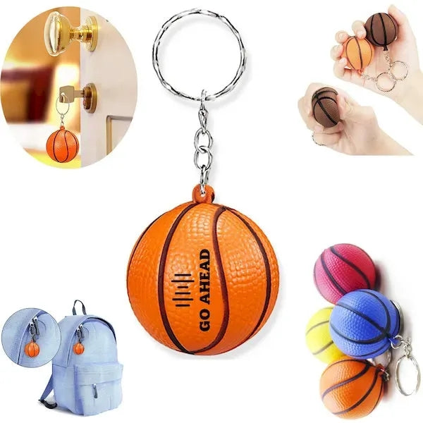 Basketball Stress Reliever Keychain