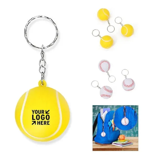 Baseball Stress Reliever Keychain