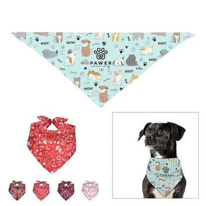 Full Color Large Triangle rPET Pet Bandana