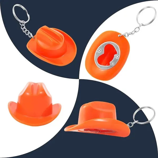 Cowboy Hat Bottle Opener Keychain