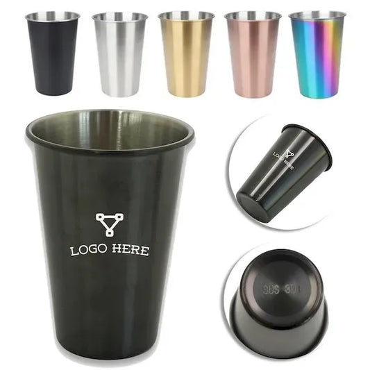 16oz Stainless Steel Pint Beer Cup Glass