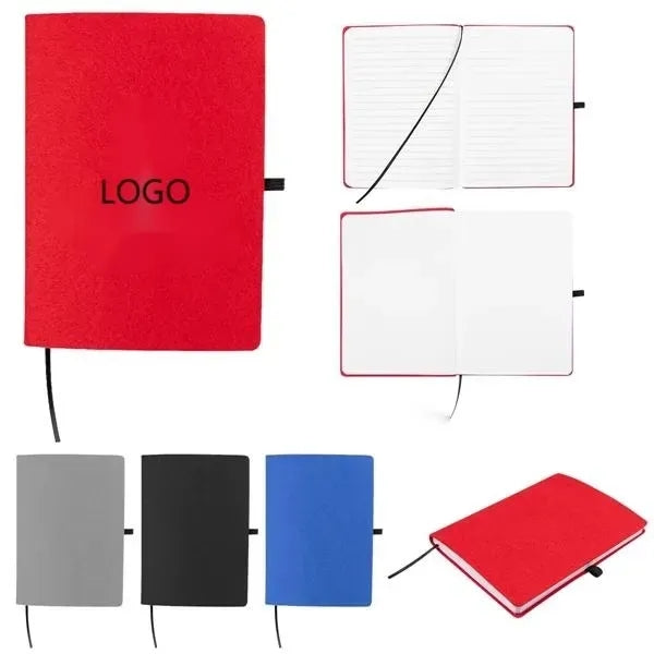 Book Club rPET Felt Notebook