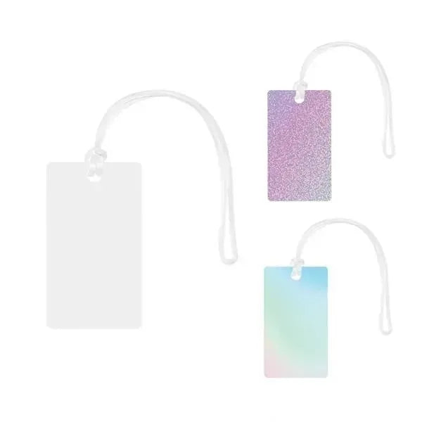 Acrylic Bag Tag Custom Shape 4"