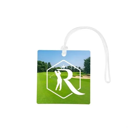 Acrylic Bag Tag Custom Shape 4"