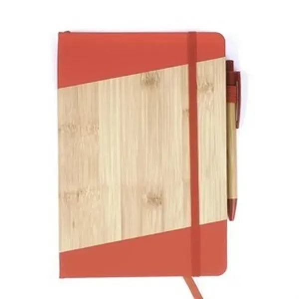 Bamboo Look Jotter & Pen