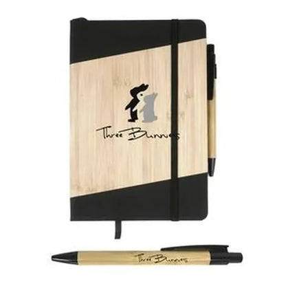 Bamboo Look Jotter & Pen