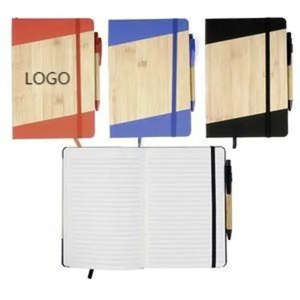 Bamboo Look Jotter & Pen