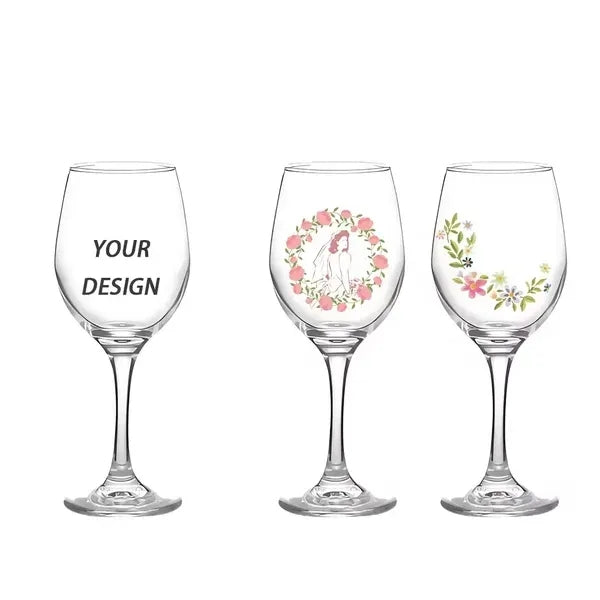 12 Oz. Full Color Wine Glass