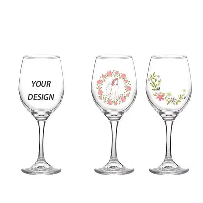 12 Oz. Full Color Wine Glass
