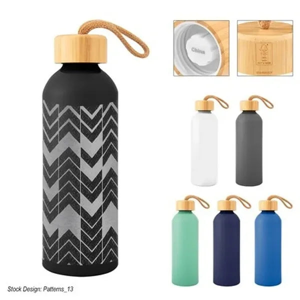 25 Oz. Blaire Recycled Aluminum Bottle With Bamboo Lid