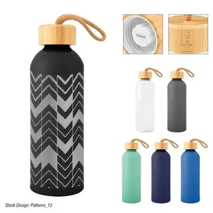25 Oz. Blaire Recycled Aluminum Bottle With Bamboo Lid