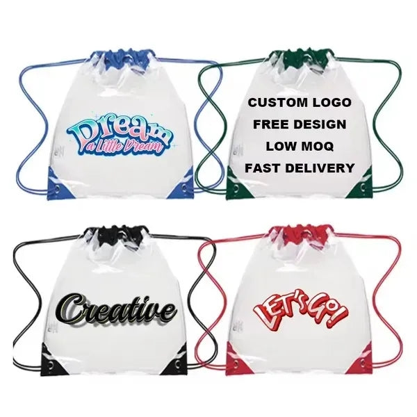Touchdown Clear EVA Drawstring Backpack