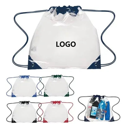 Touchdown Clear EVA Drawstring Backpack