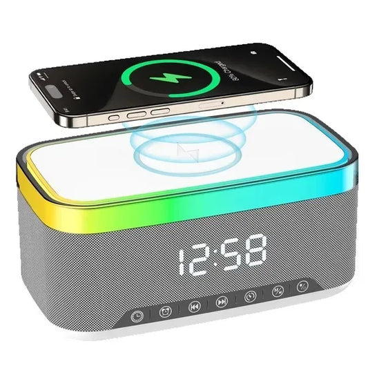 Rise & Shine Clock With Light-Up Speaker & Charger
