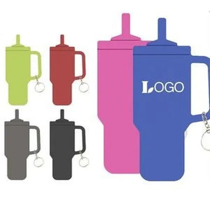 Intrepid Tumbler Shaped Silicone Key Ring