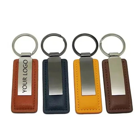 Leatherette Carabiner Clip Key Tag