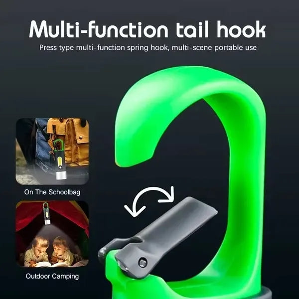 Rechargeable Carabiner COB Flashlight