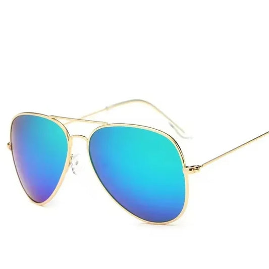 Aviator Sunglasses With Mirrored Lenses