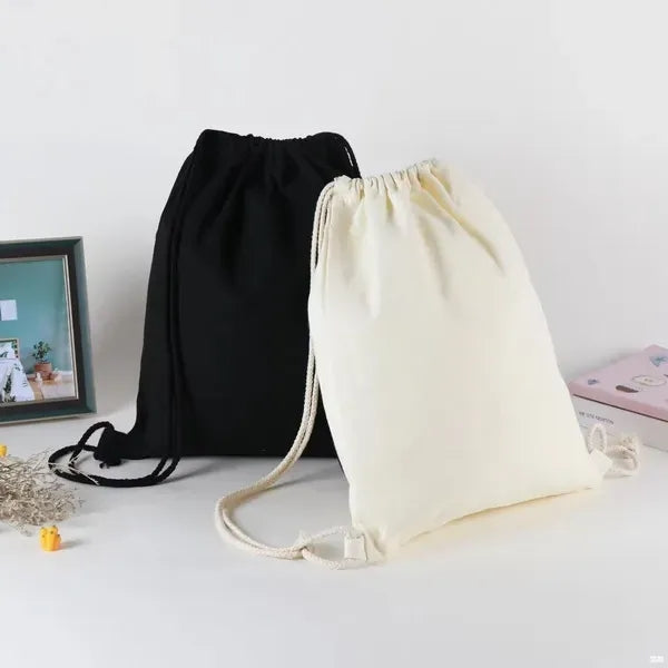 Recycled Cotton Drawstring Bag