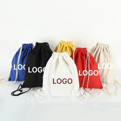 Recycled Cotton Drawstring Bag