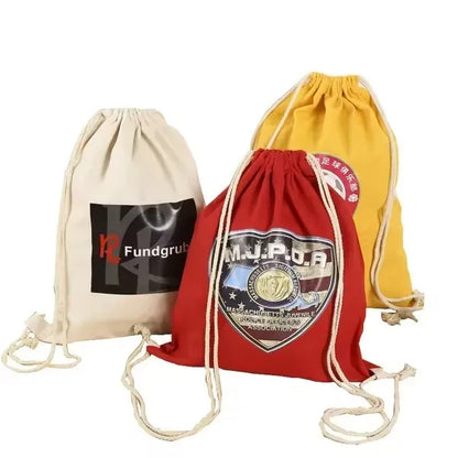 Recycled Cotton Drawstring Bag