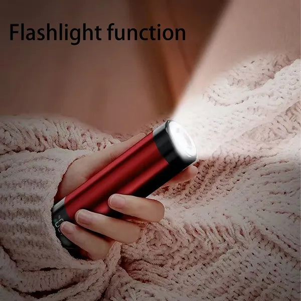 5000mAh Power Bank with Flashlight and Hand Warmer Function