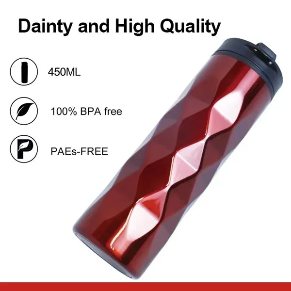 Unique stainless steel travel mug with custom logo thermos