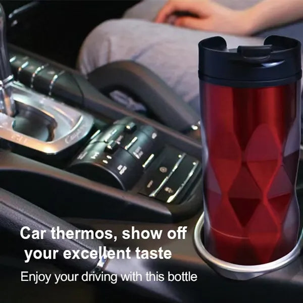 Unique stainless steel travel mug with custom logo thermos