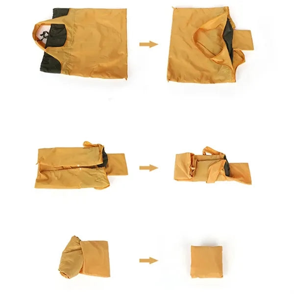 Large-Capacity Waterproof Folding Hand-Held Shopping Bag