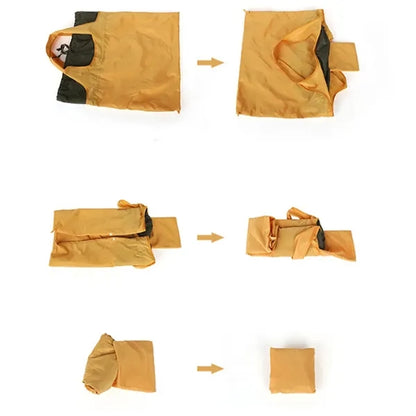 Large-Capacity Waterproof Folding Hand-Held Shopping Bag