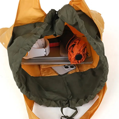 Large-Capacity Waterproof Folding Hand-Held Shopping Bag
