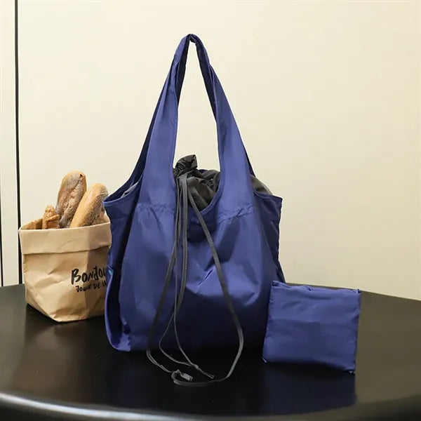 Large-Capacity Waterproof Folding Hand-Held Shopping Bag