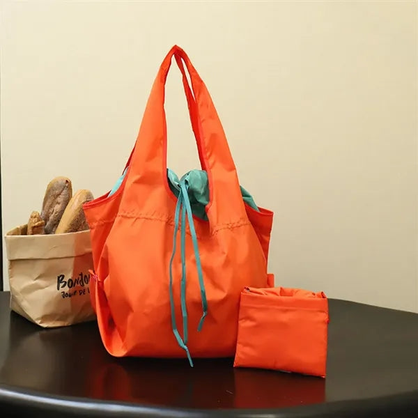Large-Capacity Waterproof Folding Hand-Held Shopping Bag