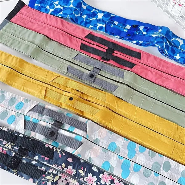 Eco-Friendly Accordion Folding Fabric Bag With Snap Buttons