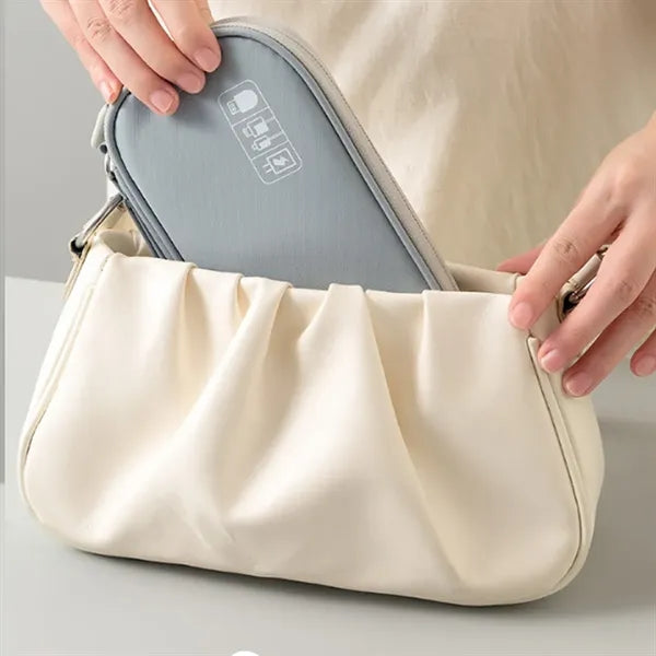 Waterproof Compartment Handheld Data Cable Storage Bag