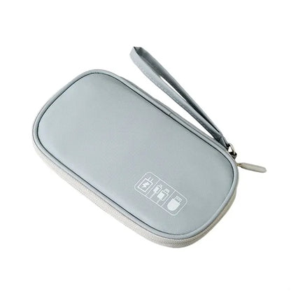 Waterproof Compartment Handheld Data Cable Storage Bag