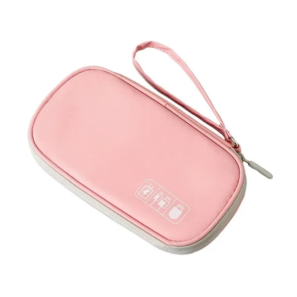 Waterproof Compartment Handheld Data Cable Storage Bag