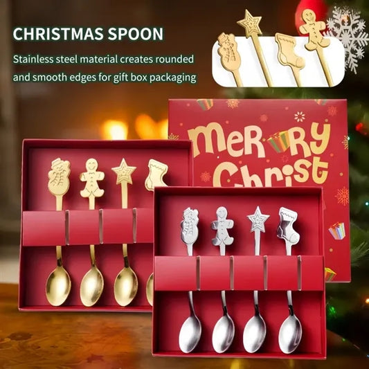 4 Pcs Christmas Tableware
