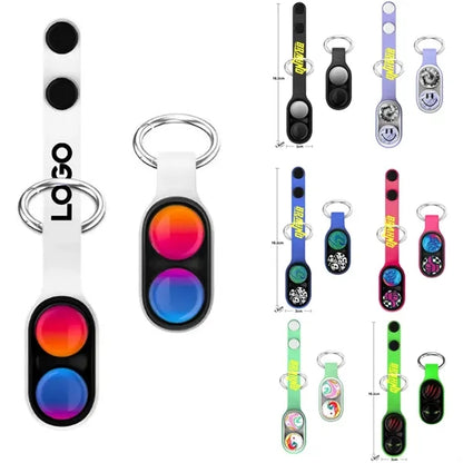 Magnetic Slider Fidget Sensory Stress Relief Keychain Toy