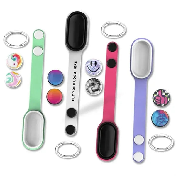Magnetic Slider Fidget Sensory Stress Relief Keychain Toy