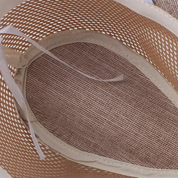 Casual UV Protection Linen-Style Solid Fedora Sun Hat