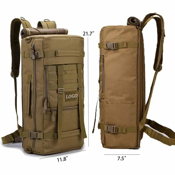 2 in 1 Convert Camo Tactical Molle Rucksack Coyote Backpack