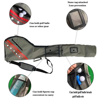 Portable Foldable Golf Club Travel Bag
