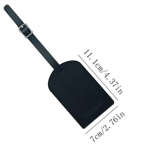 PU Leather Travel Accessories Boarding Luggage Tags