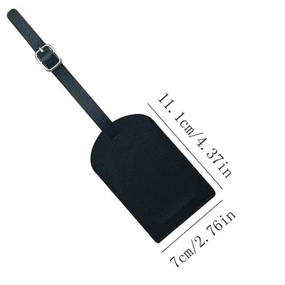 PU Leather Travel Accessories Boarding Luggage Tags