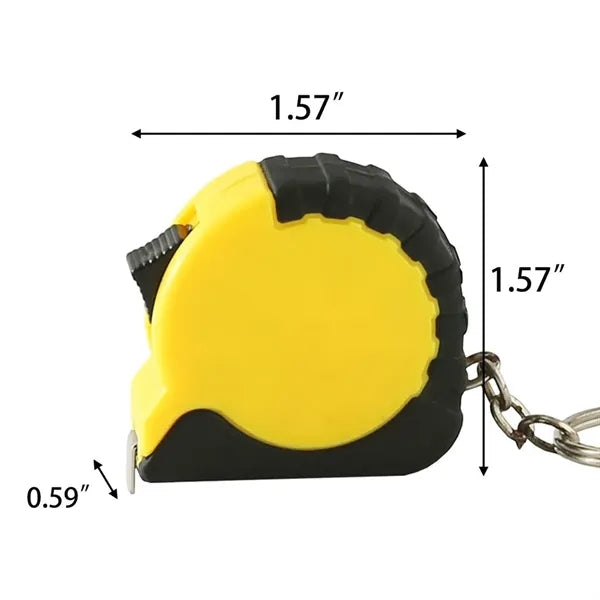 Portable Mini Retractable Measuring Tape Tool With Keychain