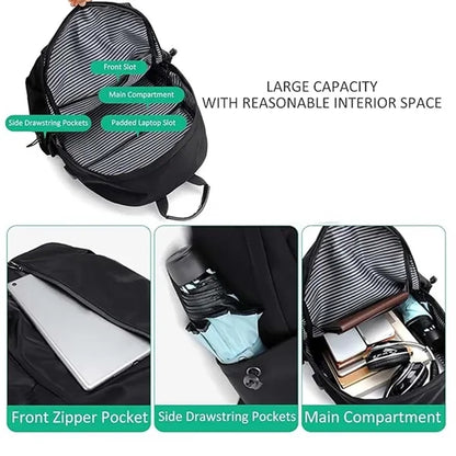 Large USB Travel Business Computer Laptop Bag Backpack
